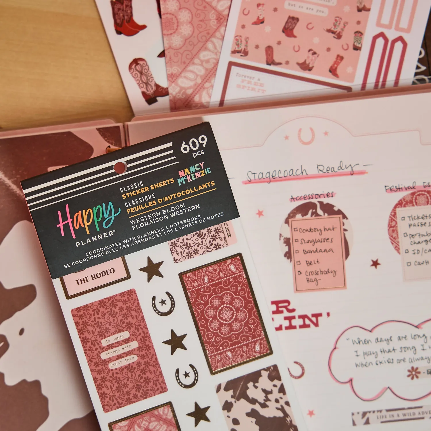 Happy Planner Western Bloom stickers value pack 30 western