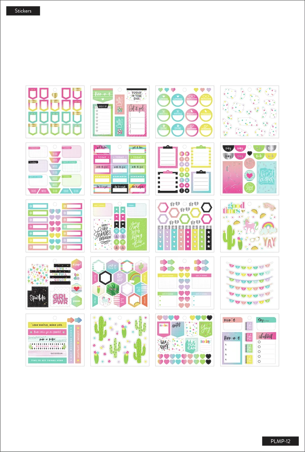 Happy Planner Brights multipack accessoires 463 pièces