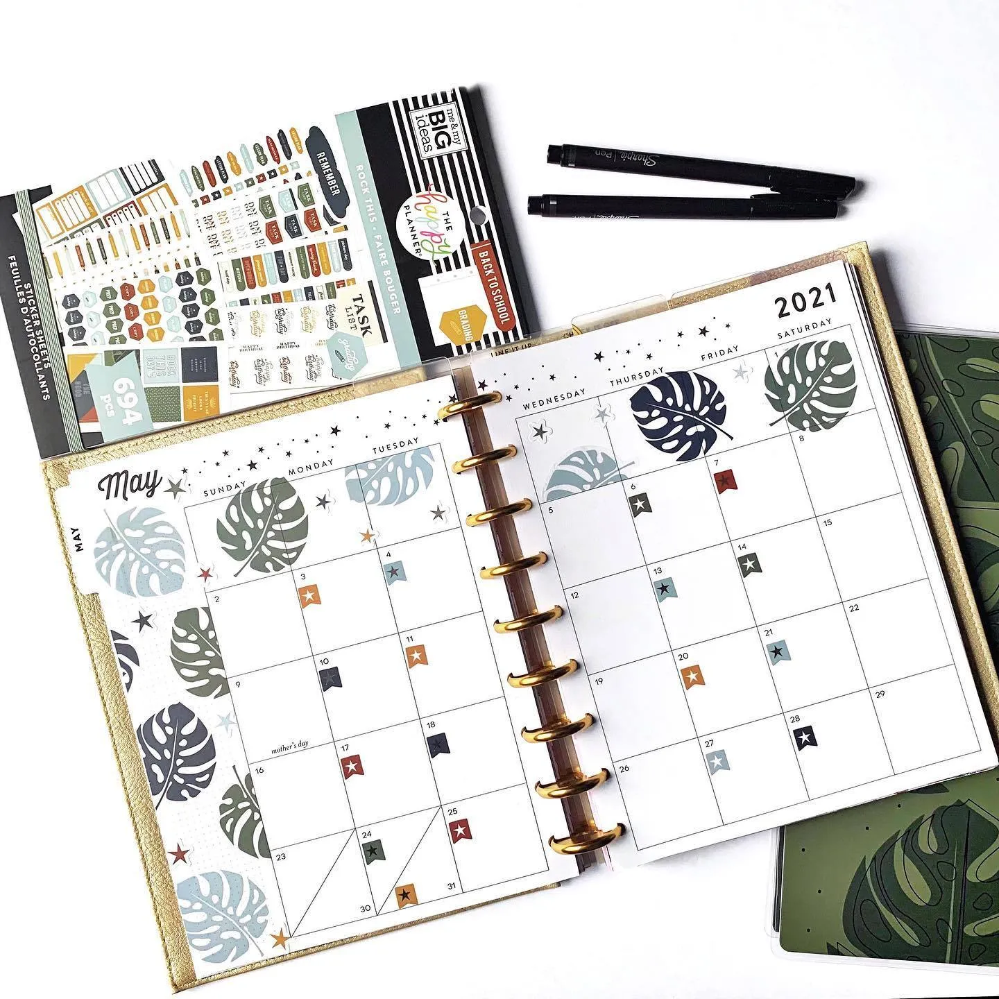 Happy Planner Rock This stickers maîtresse 694 pièces