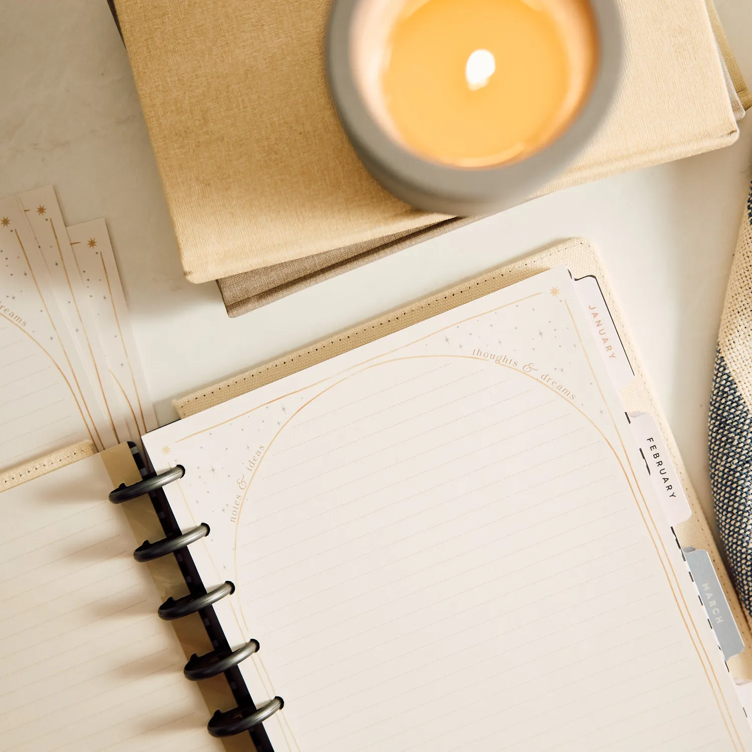 Happy Planner Modern Balance papier ligné pointillé Classic