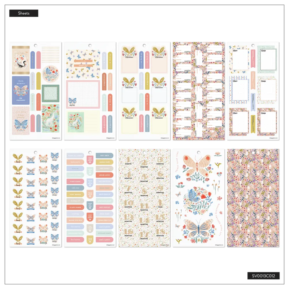 Happy Planner Pure Joy Baby stickers classic 572 pièces