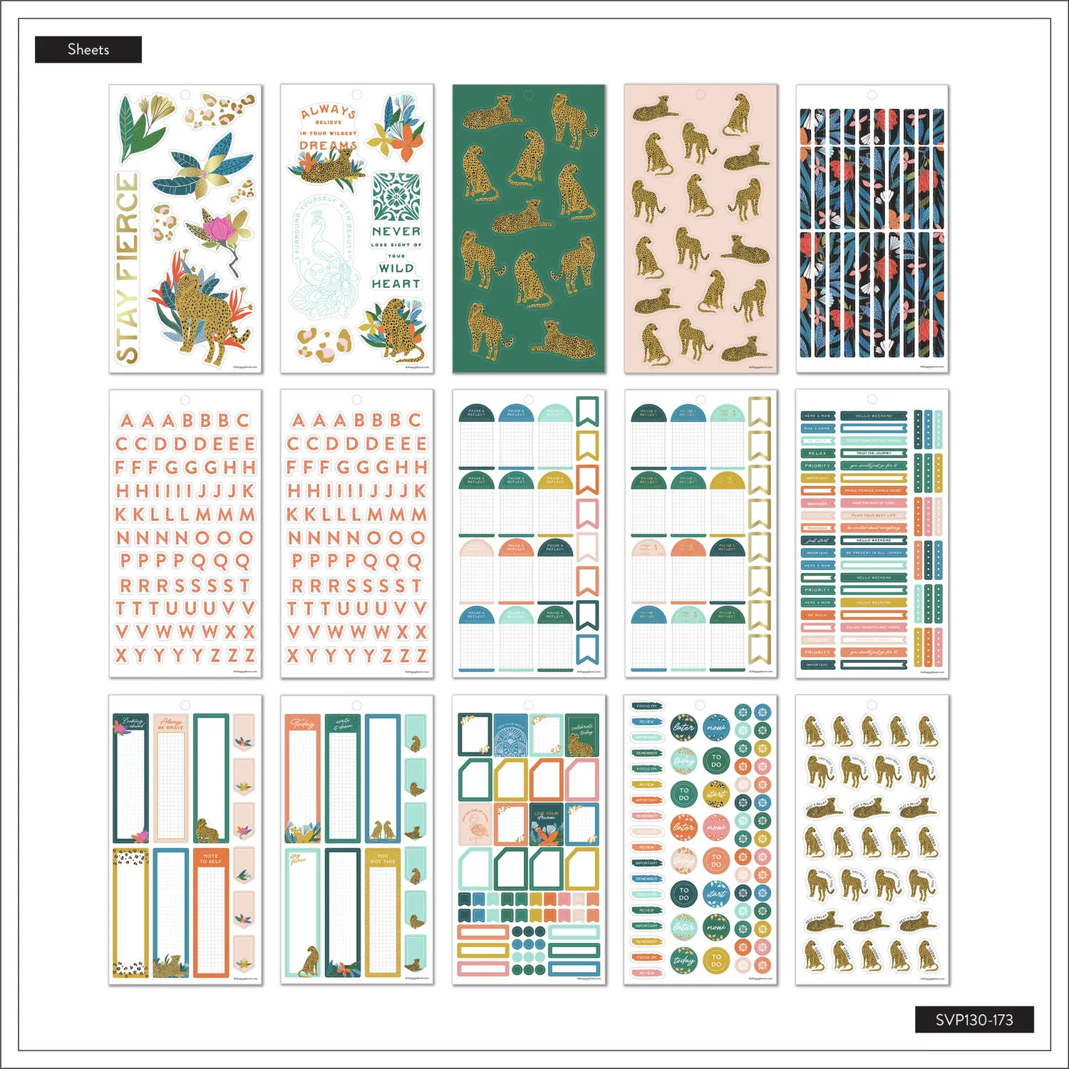 Me & my big ideas Jewel Tone Jungle Mini stickers 852
