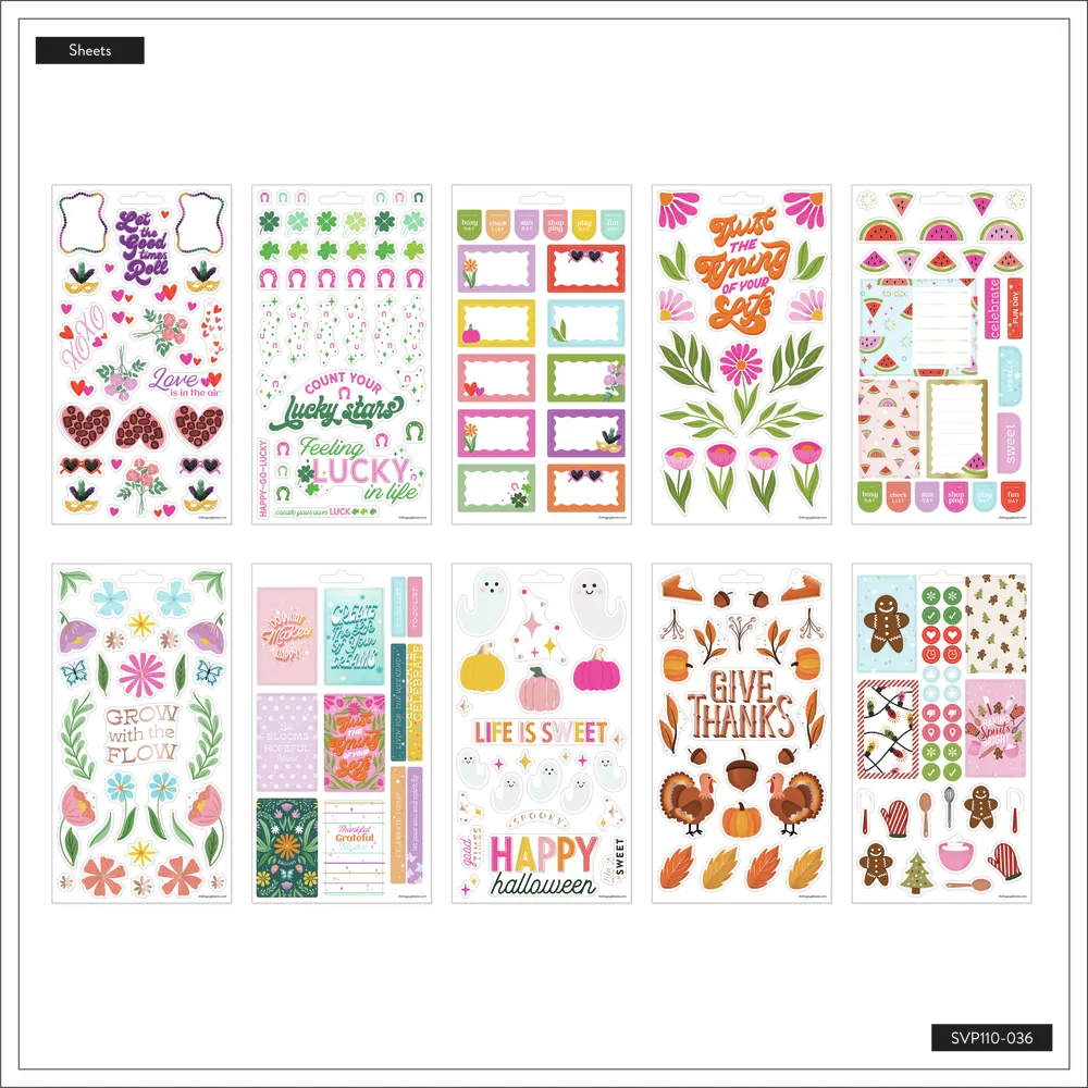 Happy Planner Seasons of Joy stickers 10 planches 253