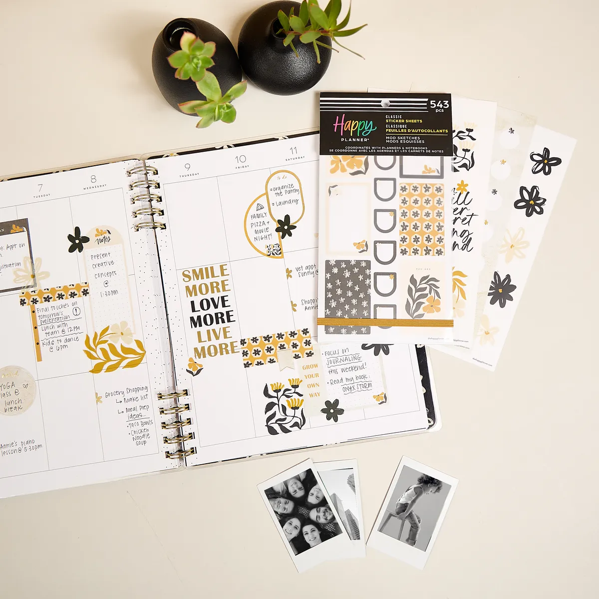 Happy Planner Mod Sketches stickers 30 feuilles floral