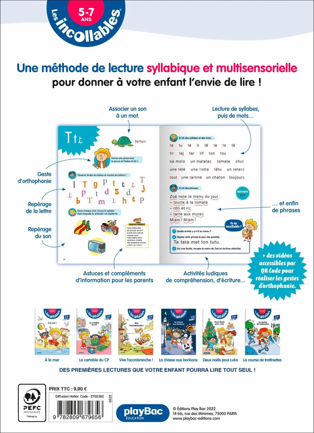 Frigobloc Incollables Ma méthode de lecture Luka et Zoé syllabique