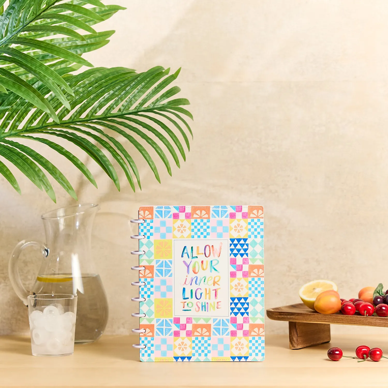 Happy Planner Sunshine Splash carnet pointillé ligné Classic 60 feuilles