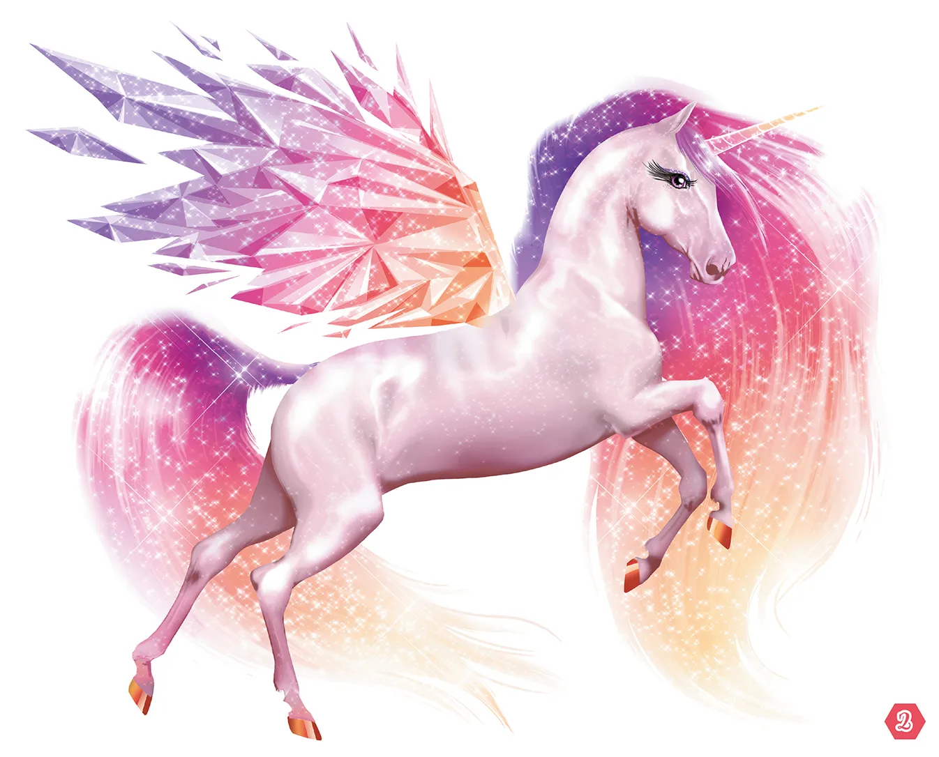 Frigobloc Licornes de rêve carnet créatif paillettes stickers