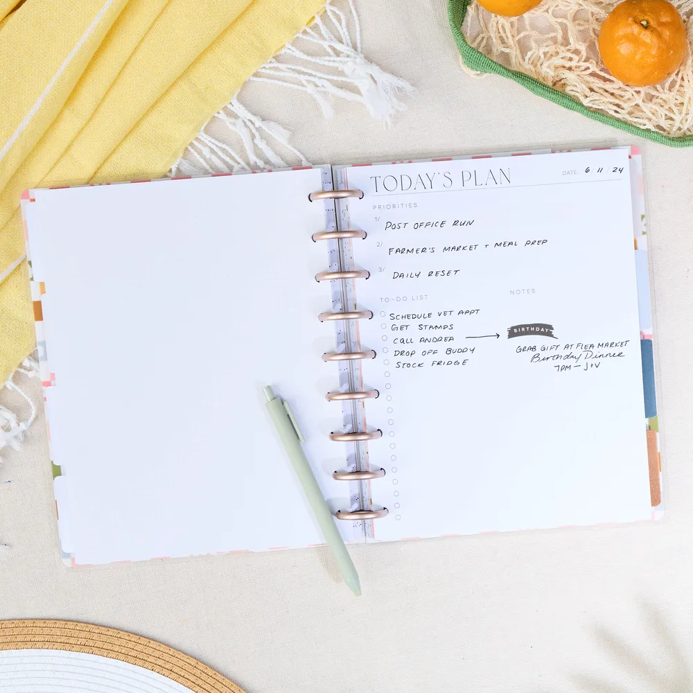Happy Planner Neutral Chic Classic papier recharge 40 feuilles dashboard