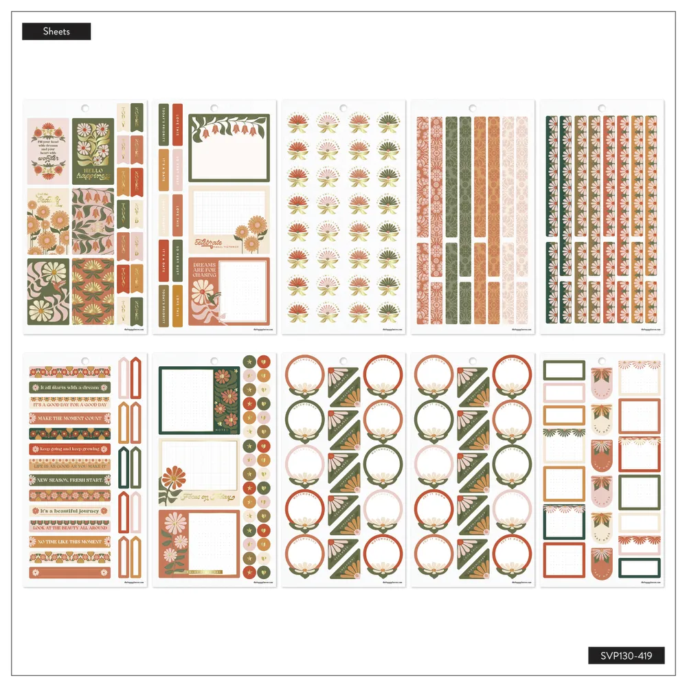 Happy Stickers Desert Rose Classic carnet 628
