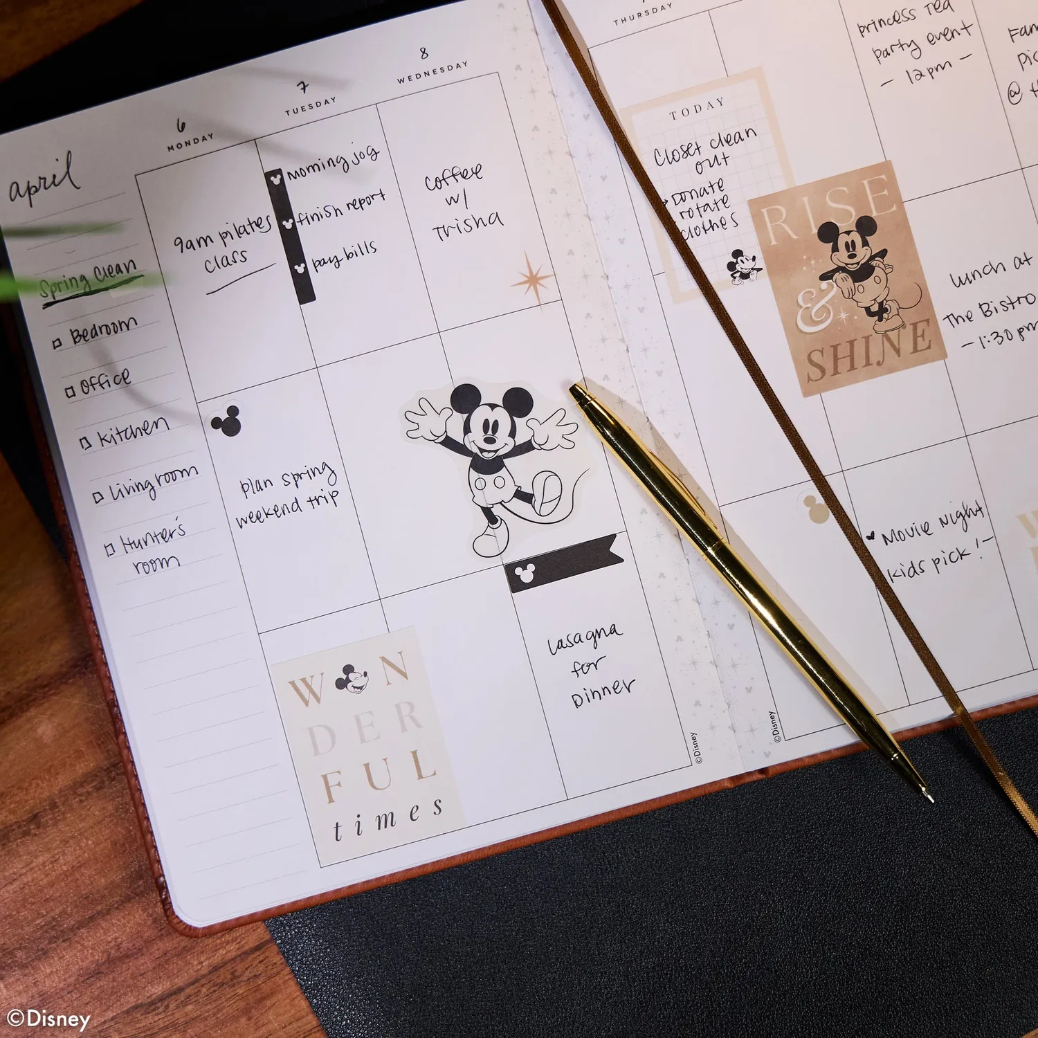 Happy Planner Camel Disney Mickey Mouse agenda relié non daté