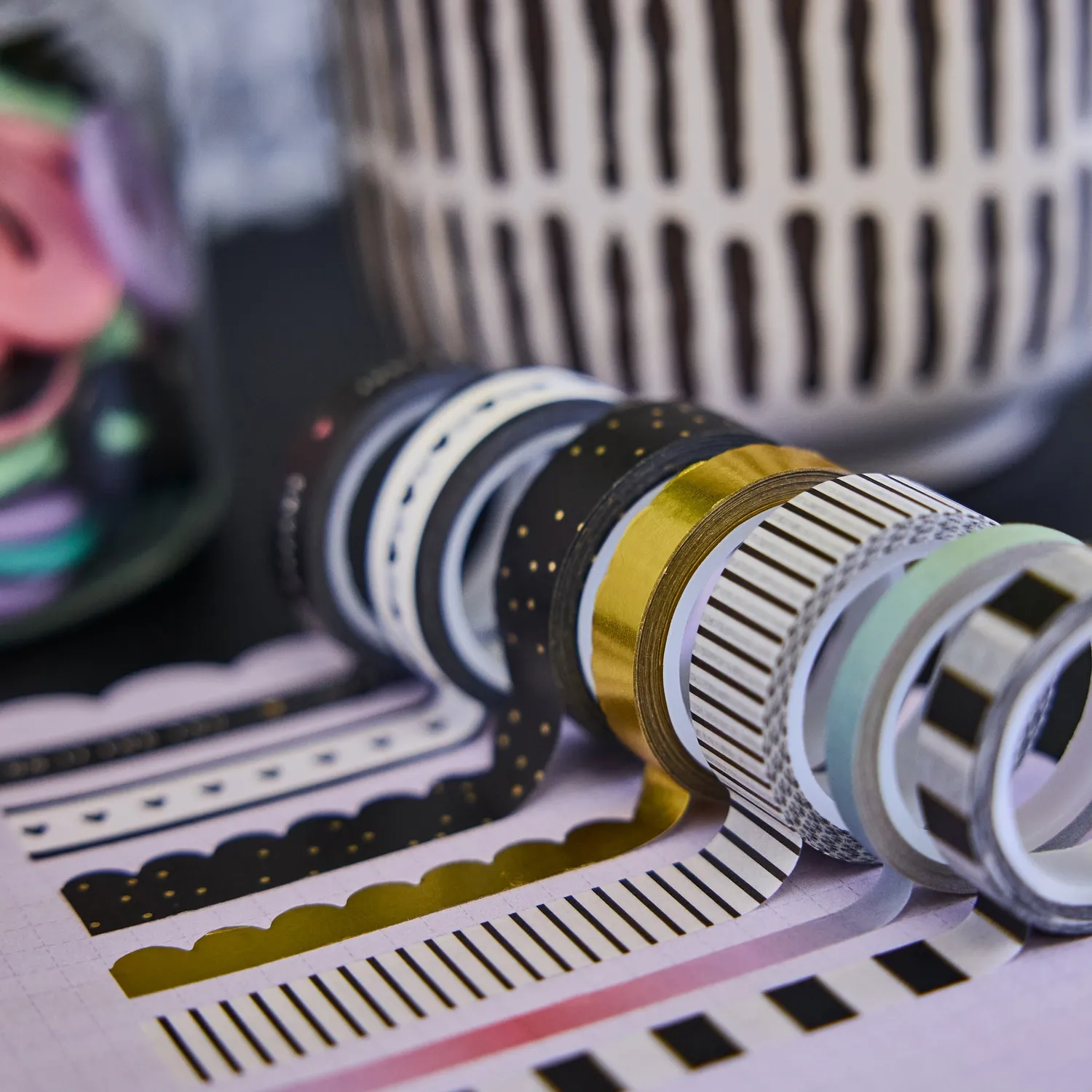 Happy Planner Love Washi Tape masking tape doré x7