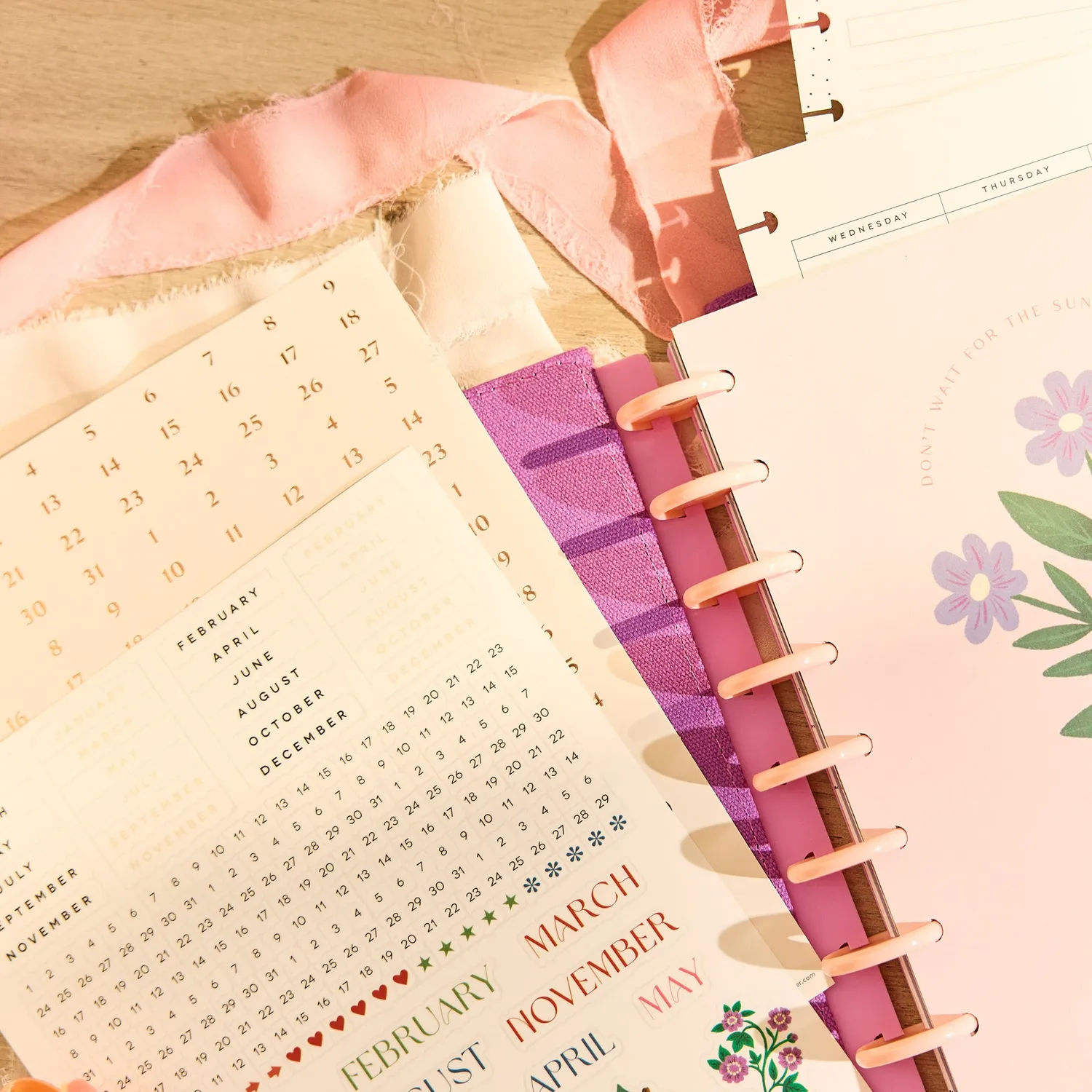 Happy Planner Spring Tapestry extension Classic florale