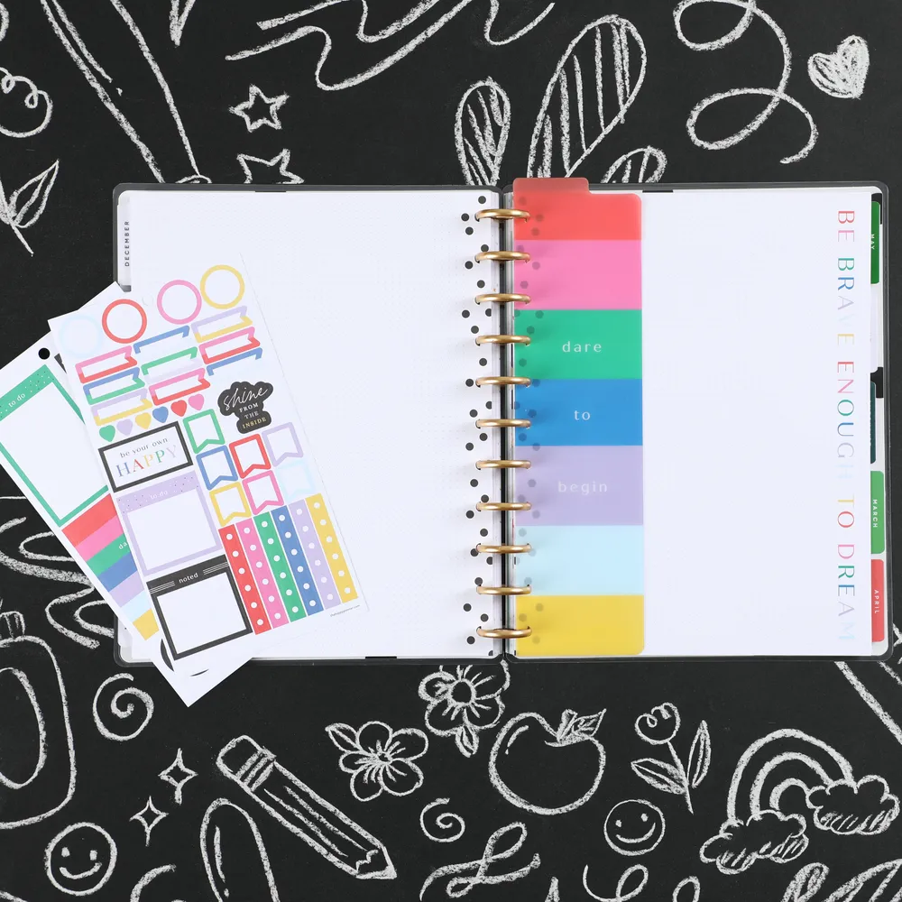 Happy Planner Color Me Happy kit Big 65 accessoires couleur