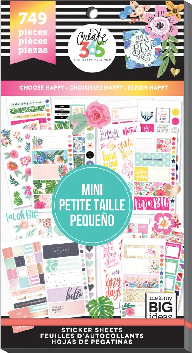 Happy Planner Choose Happy Value Pack stickers mini 749