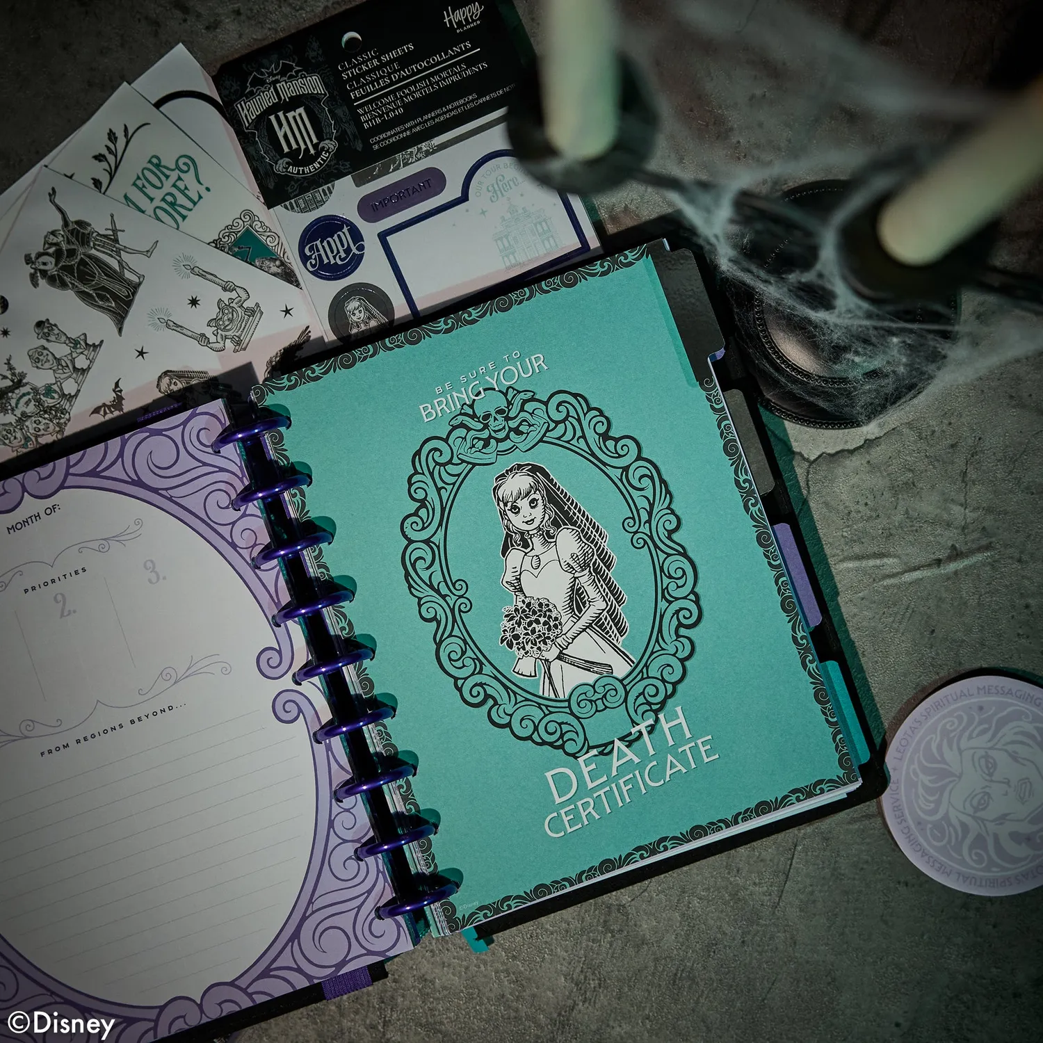Happy Planner Disney Haunted Mansion Be Happy Box planner