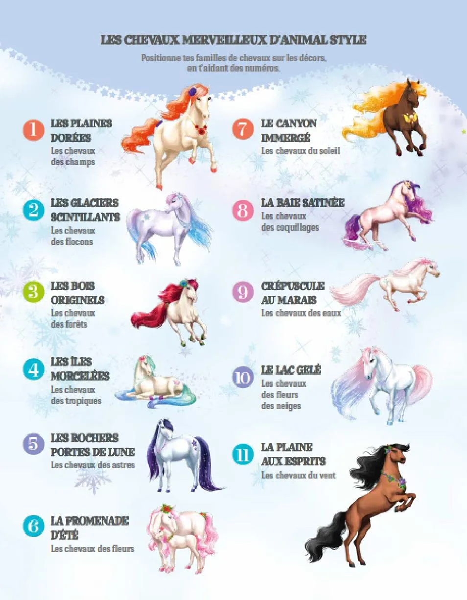 Animal Style Chevaux merveilleux stickers 300 autocollants
