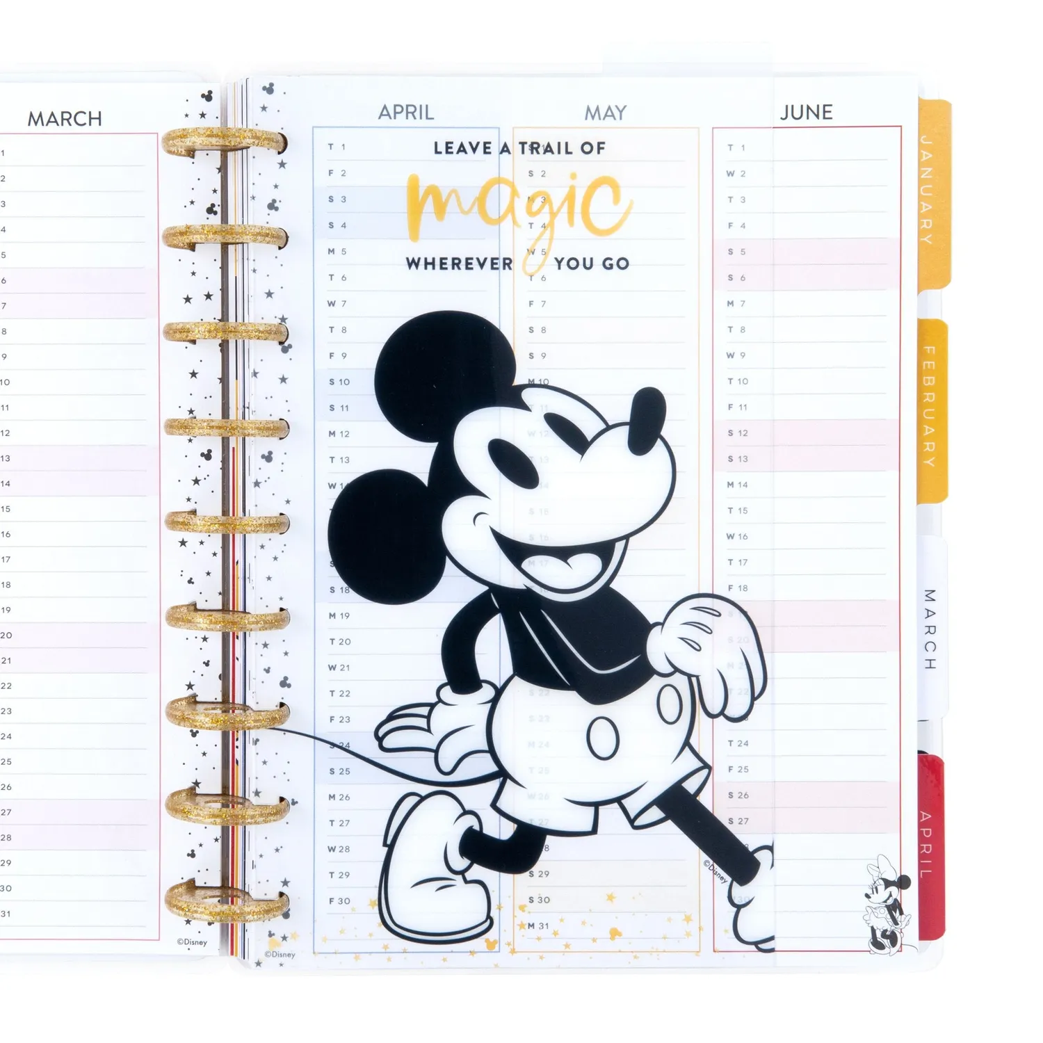 Happy Planner Mickey Minnie dashboards classic lot de 3