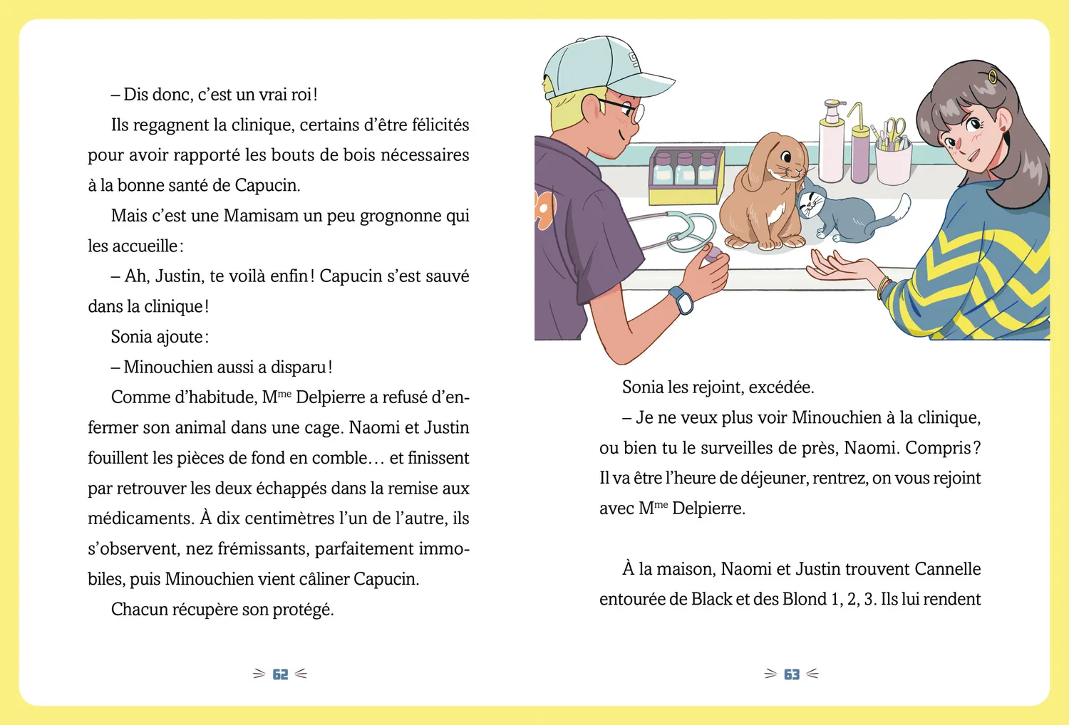 Frigobloc Naomi fille de vétérinaire Tome 2 roman Urgence lapin