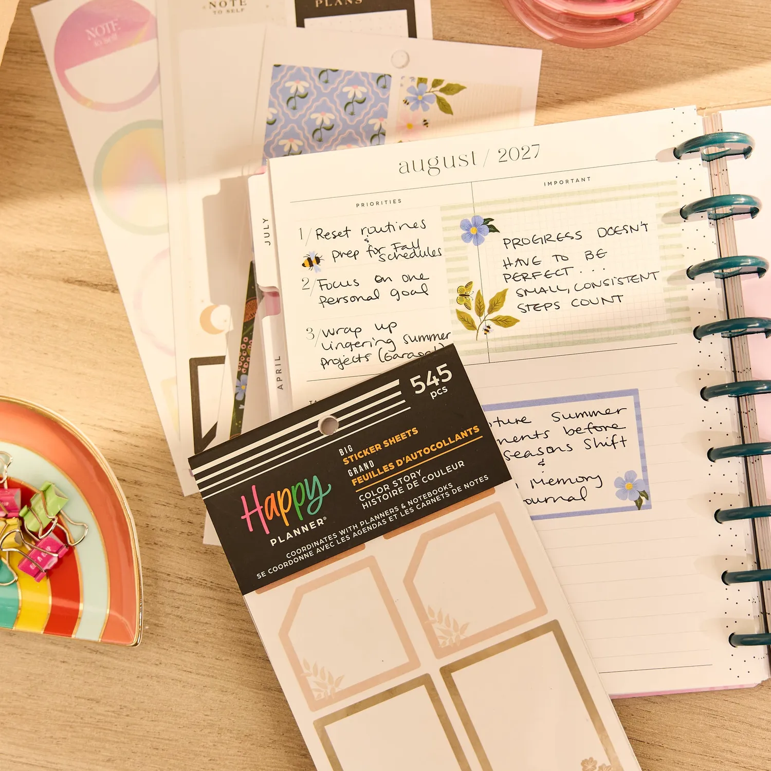 Happy Planner Color Story Big stickers value pack 30 feuilles