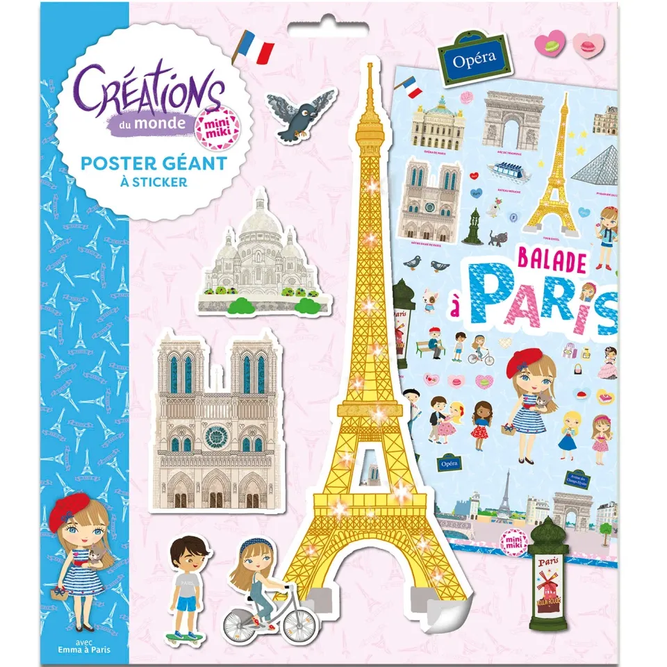 Frigobloc Minimiki Paris poster à créer stickers