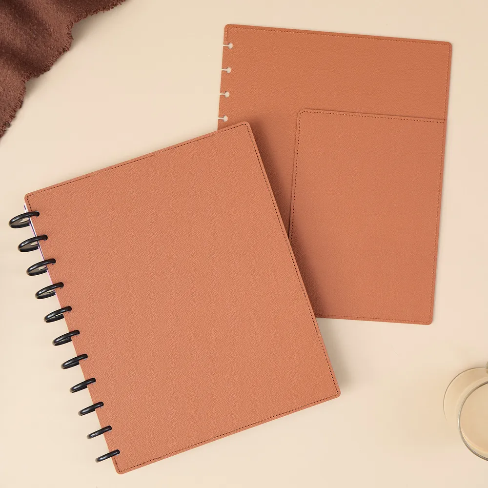 Happy Planner Camel Deluxe couverture snap-in Big simili cuir