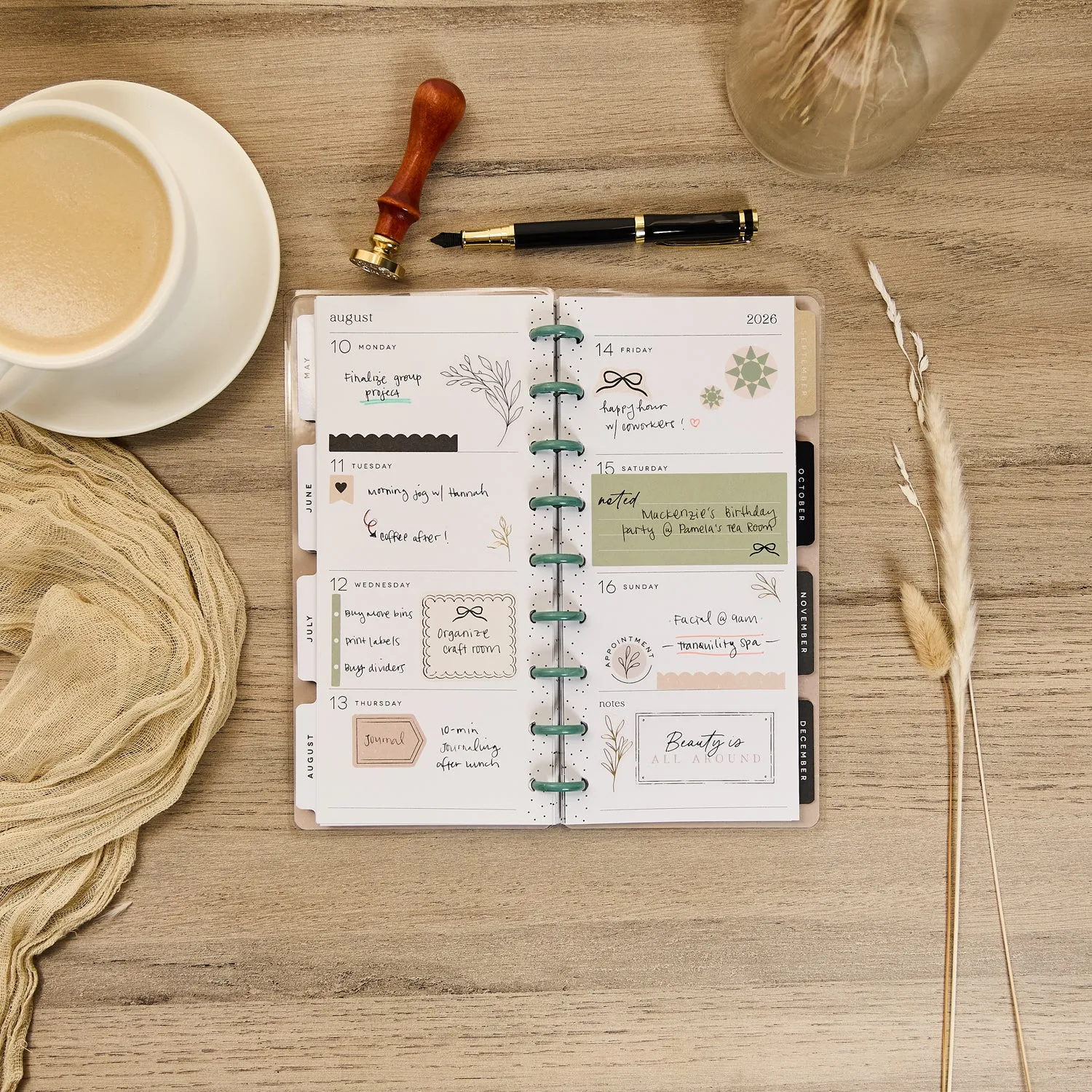 Happy Planner Heritage Charm agenda Skinny Classic 2026 horizontal