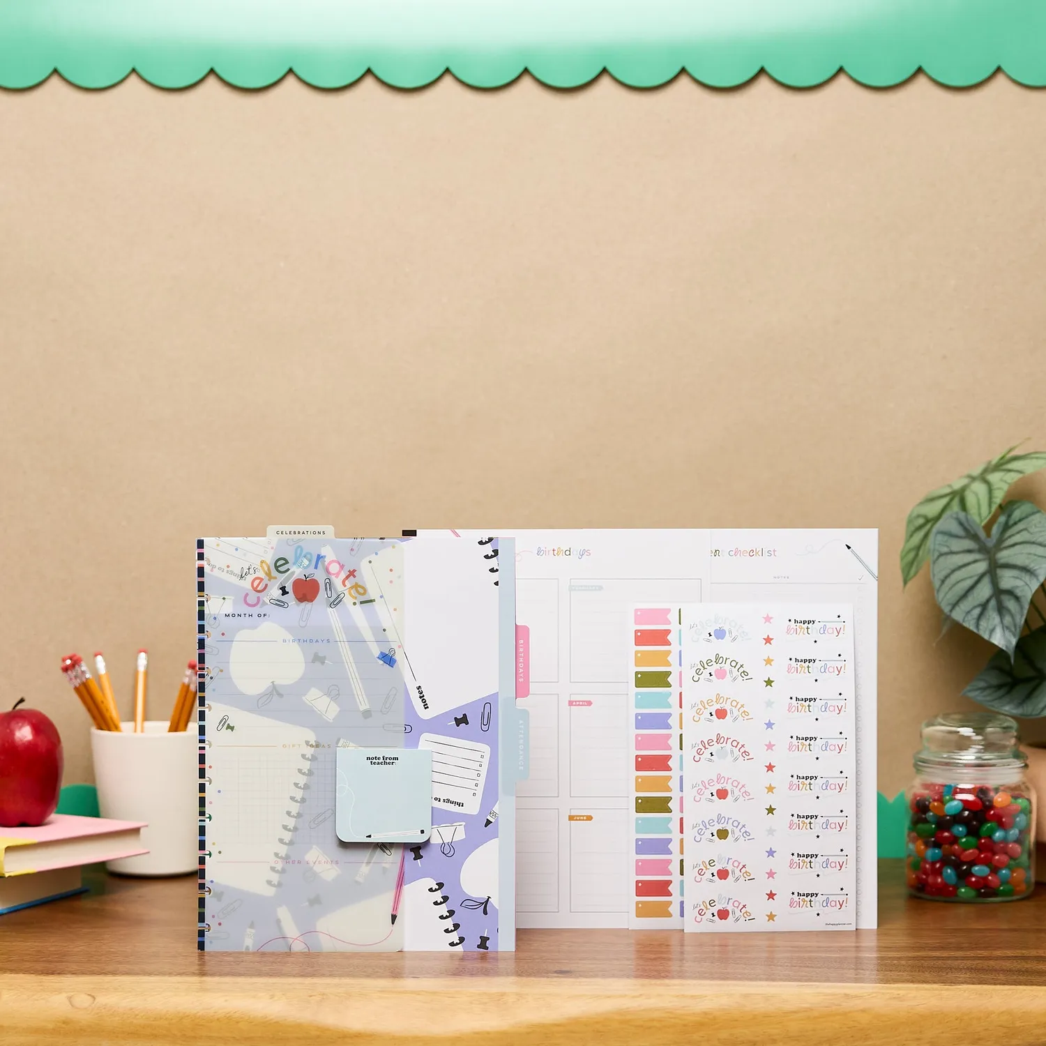 Happy Planner School Doodles Big accessoires teacher anniversaire