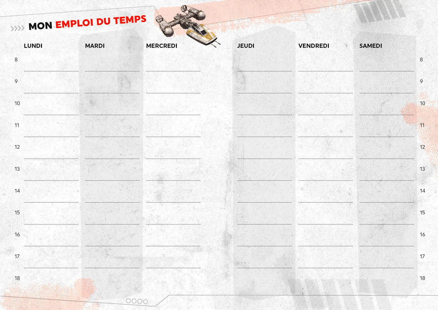 Frigobloc Star Wars agenda scolaire journalier 2023-2024