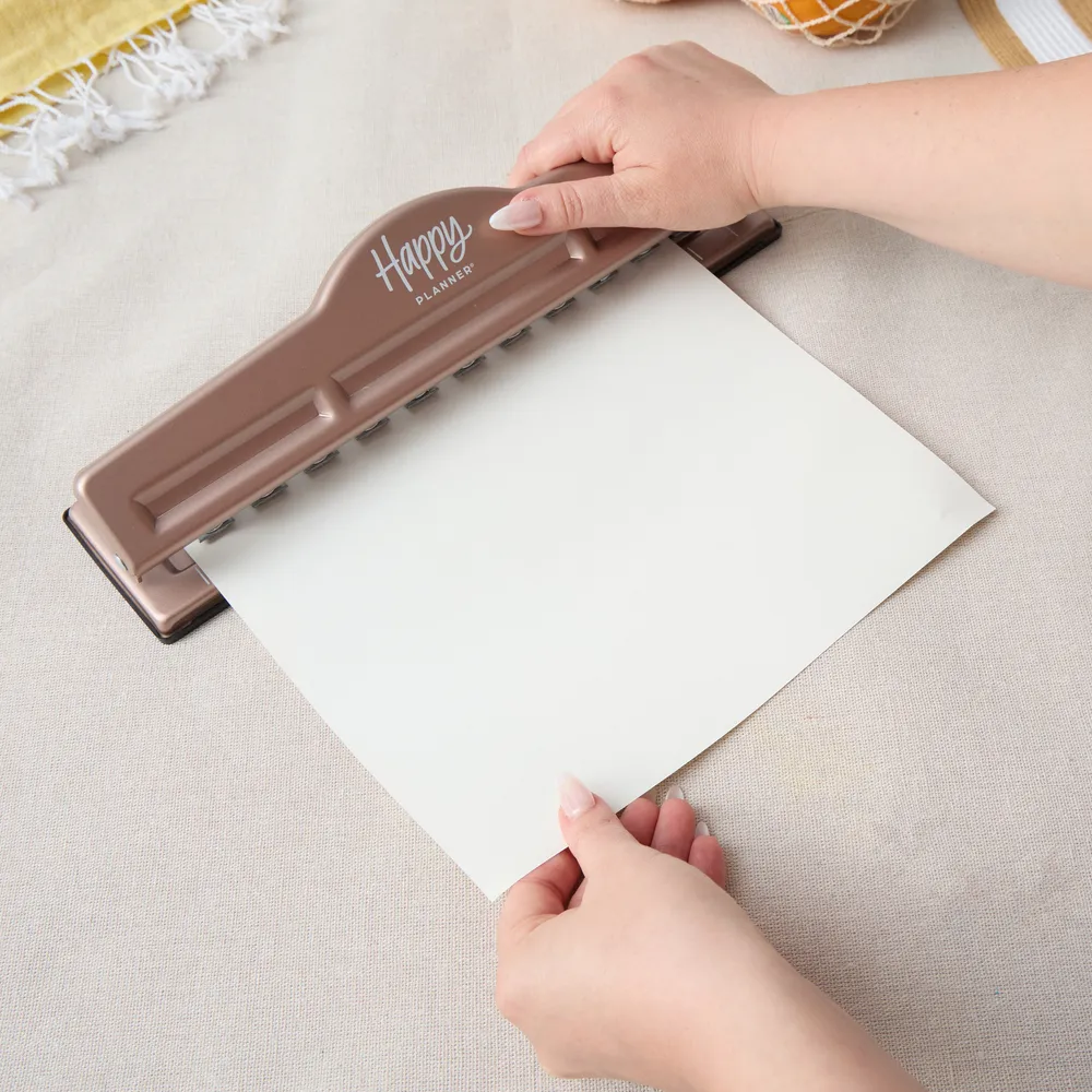 Happy Planner Rose Gold big perforatrice papier rose doré