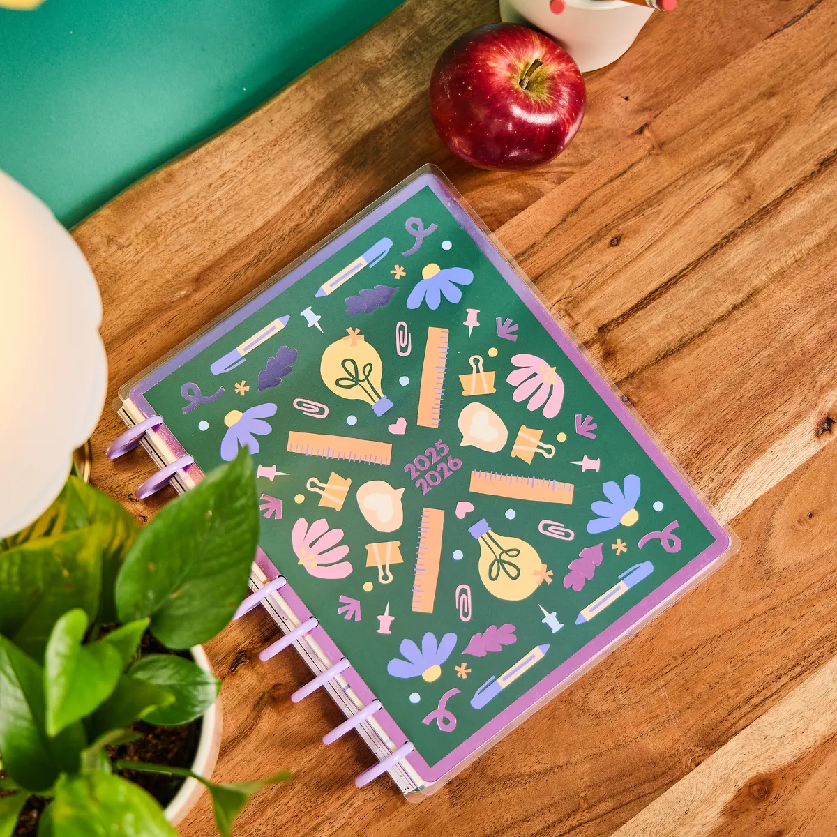 Happy Planner Heart Work planner professeur Classic 12 mois 2025-26