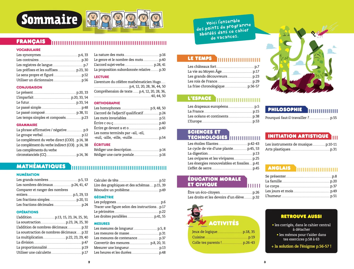 Frigobloc Les Incollables Cahier vacances 2026 CM1-CM2