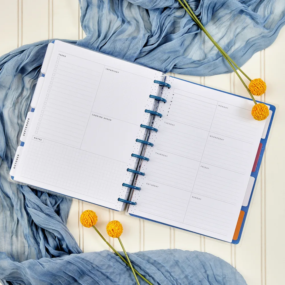 Happy Planner Shibori extension Classic dashboard 6 mois 491p