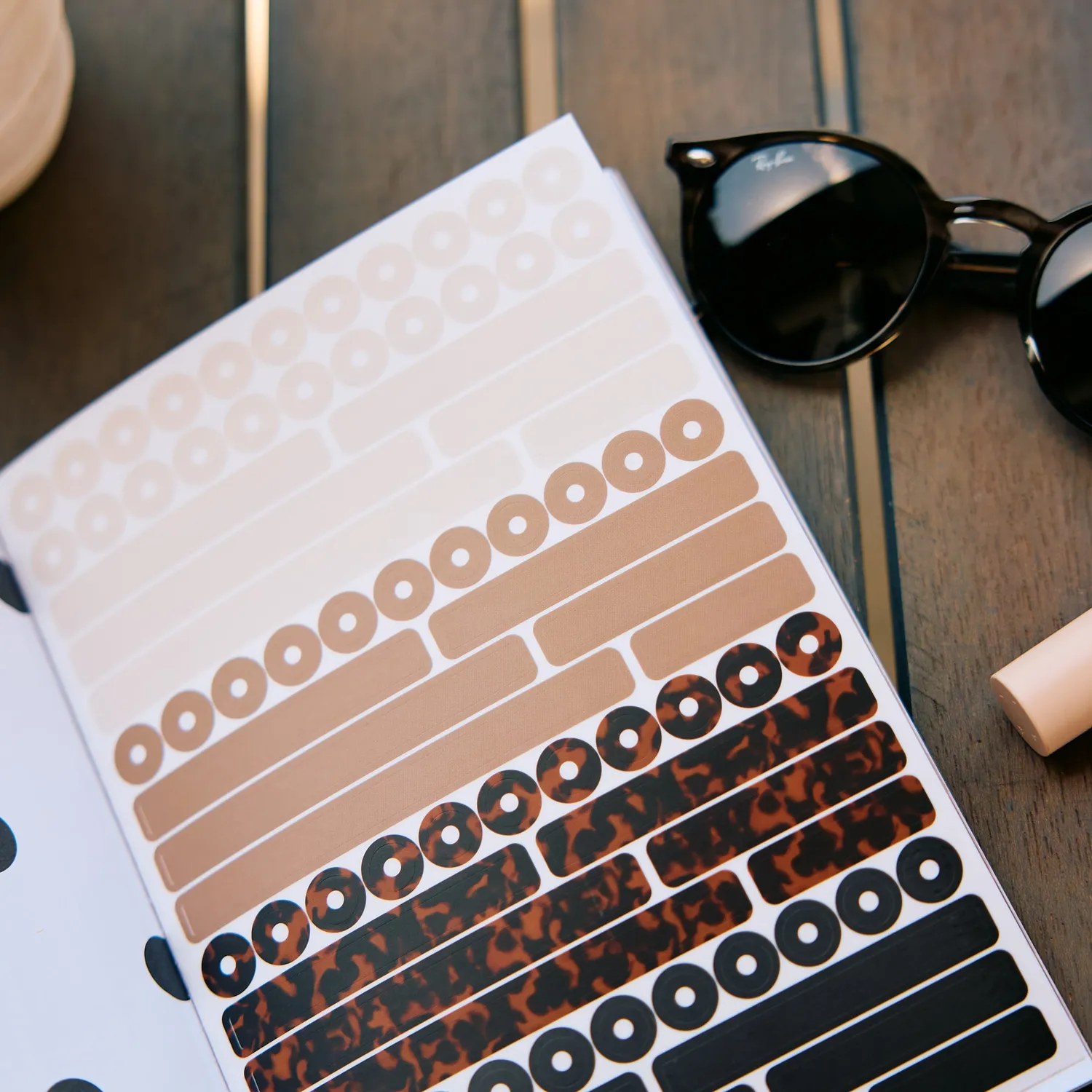 Happy Planner Folio Neutrals livret stickers A5 neutres