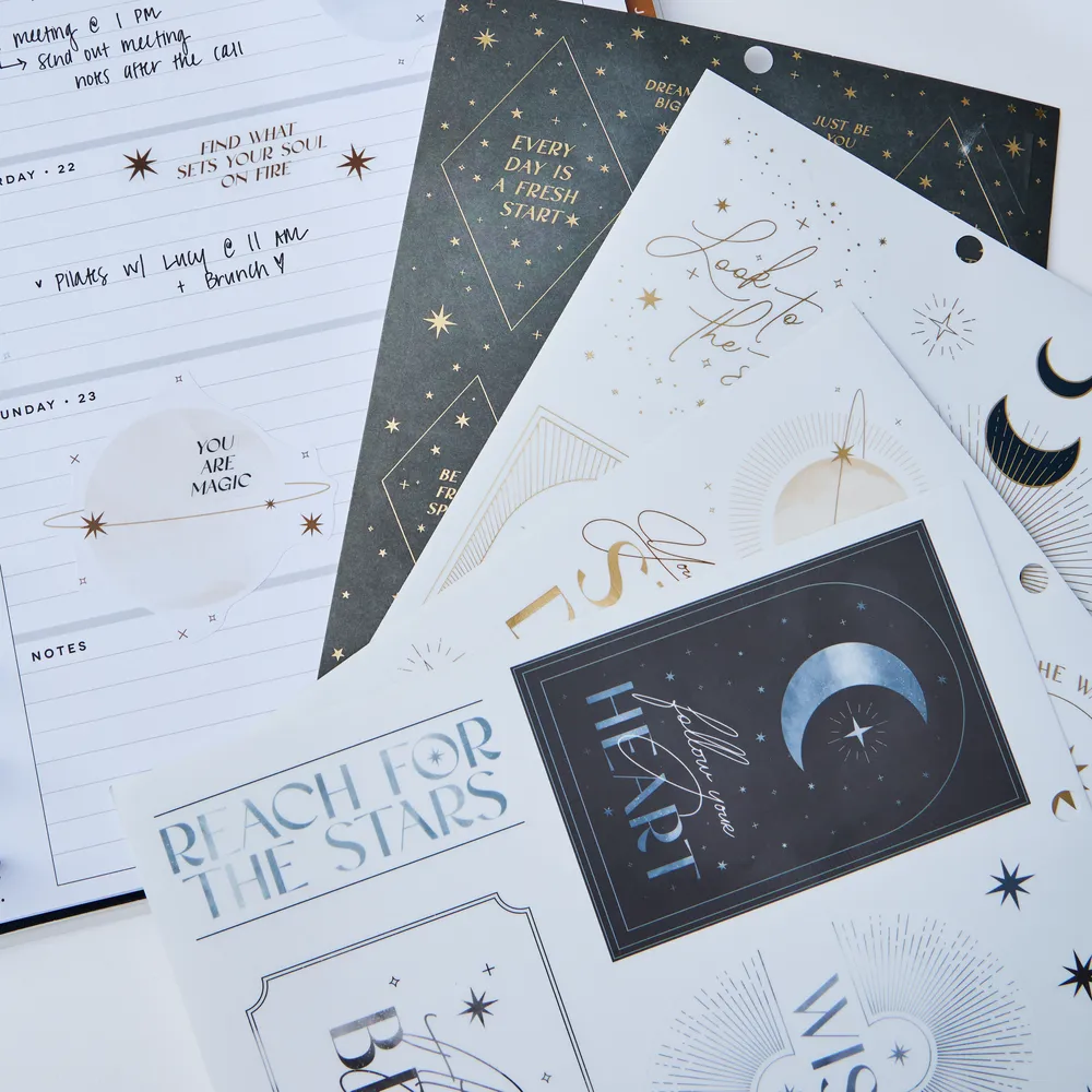 Happy Planner Sophisticated Stargazer stickers décoratifs 516