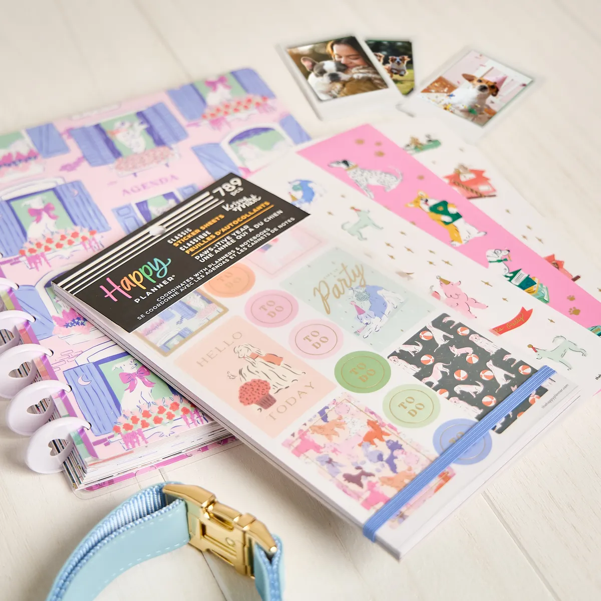 Happy Planner Pawsitive Dogs stickers 30 feuilles chiens