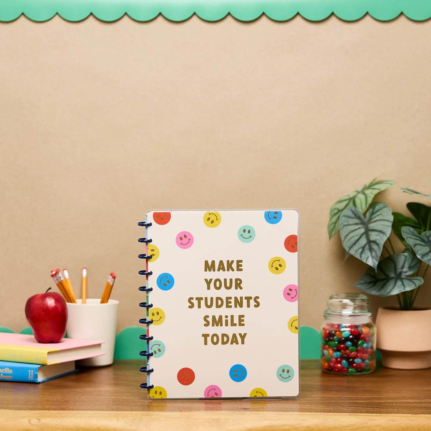 Happy Planner Live Love Teach carnet big pointillé ligné 60 feuilles