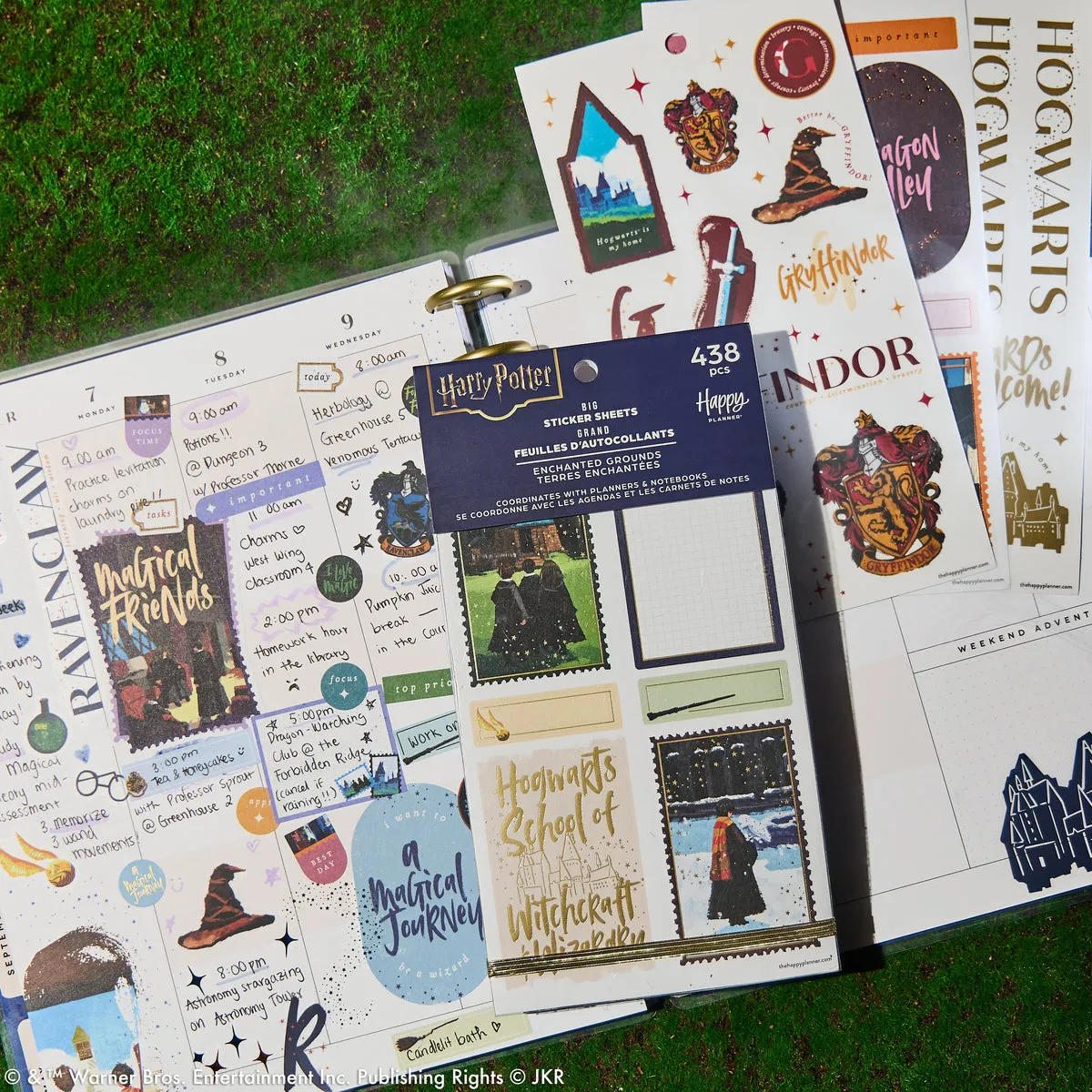 Happy Planner Harry Potter stickers Big Enchanted Grounds 434