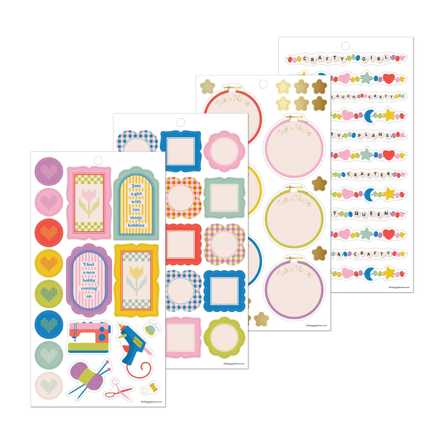 Happy Planner Cozy Crafts stickers Classic couture 30 feuilles