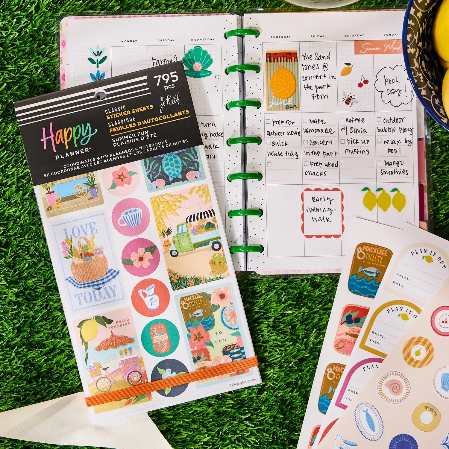 Happy Planner Summer Fun stickers value pack 795 pièces
