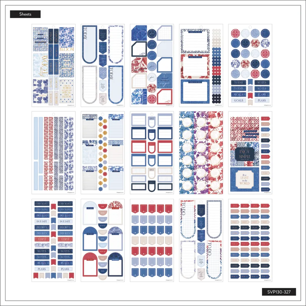 Me & my big ideas Shibori Classic stickers 758