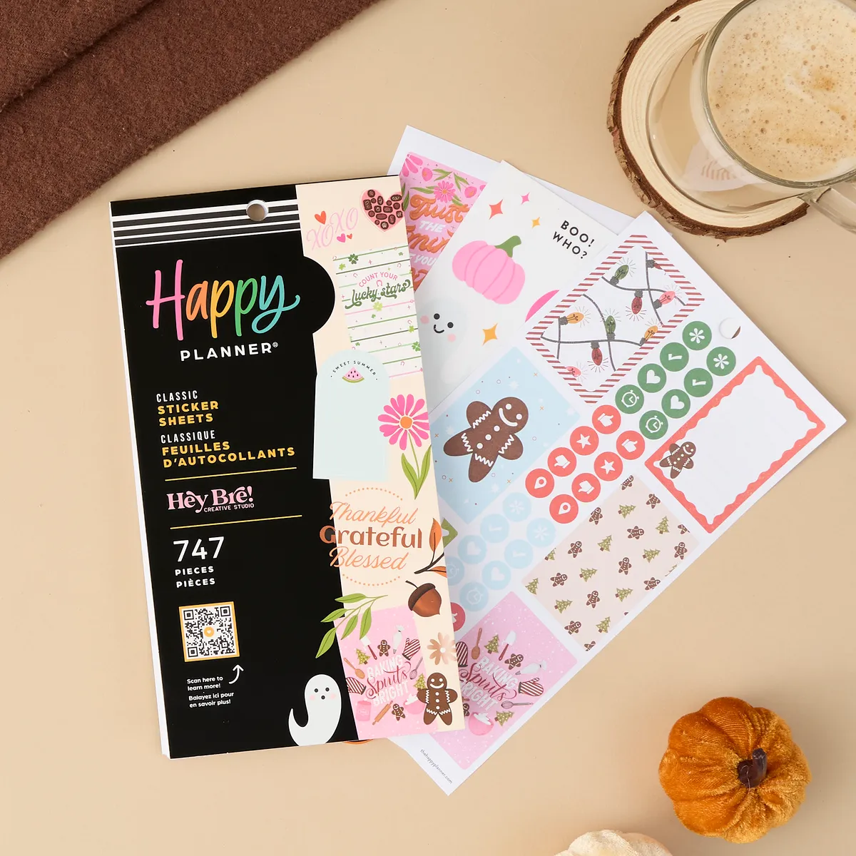 Happy Planner Seasons of Joy stickers 30 planches 747 motifs saisonniers