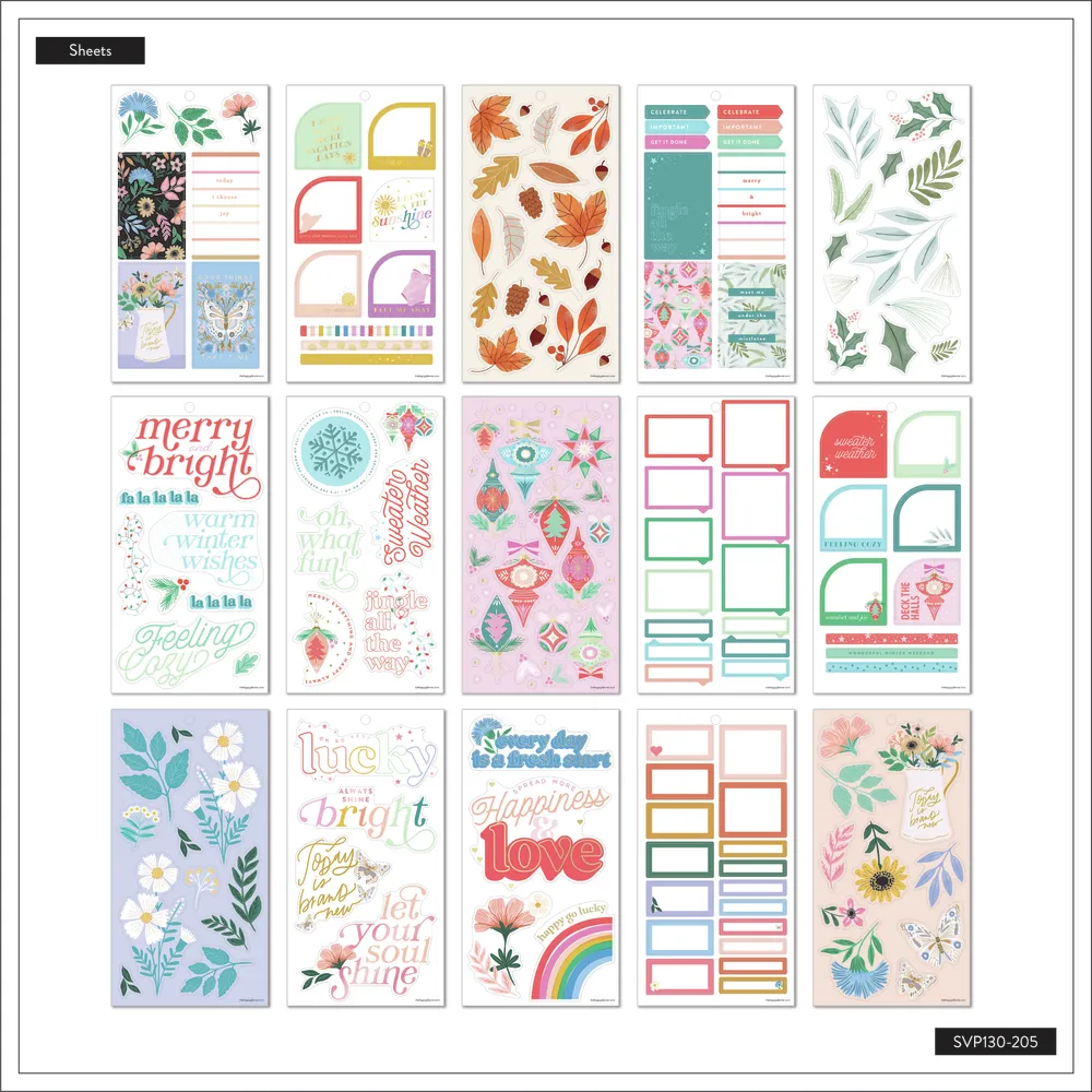 Happy Planner Big Seasonal Whimsy stickers Big 551 pièces