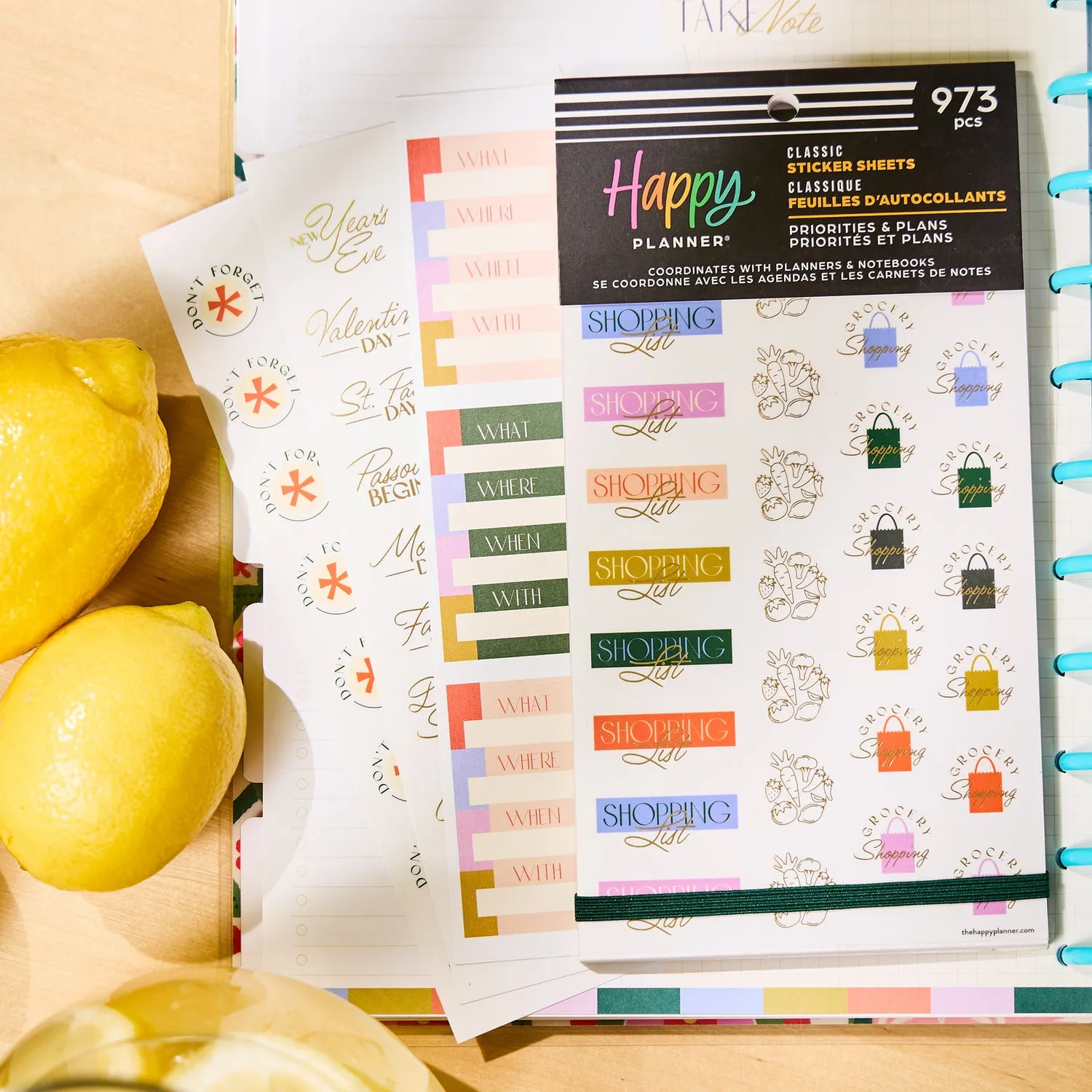 Happy Planner Priorities & Plans stickers Value Pack 973