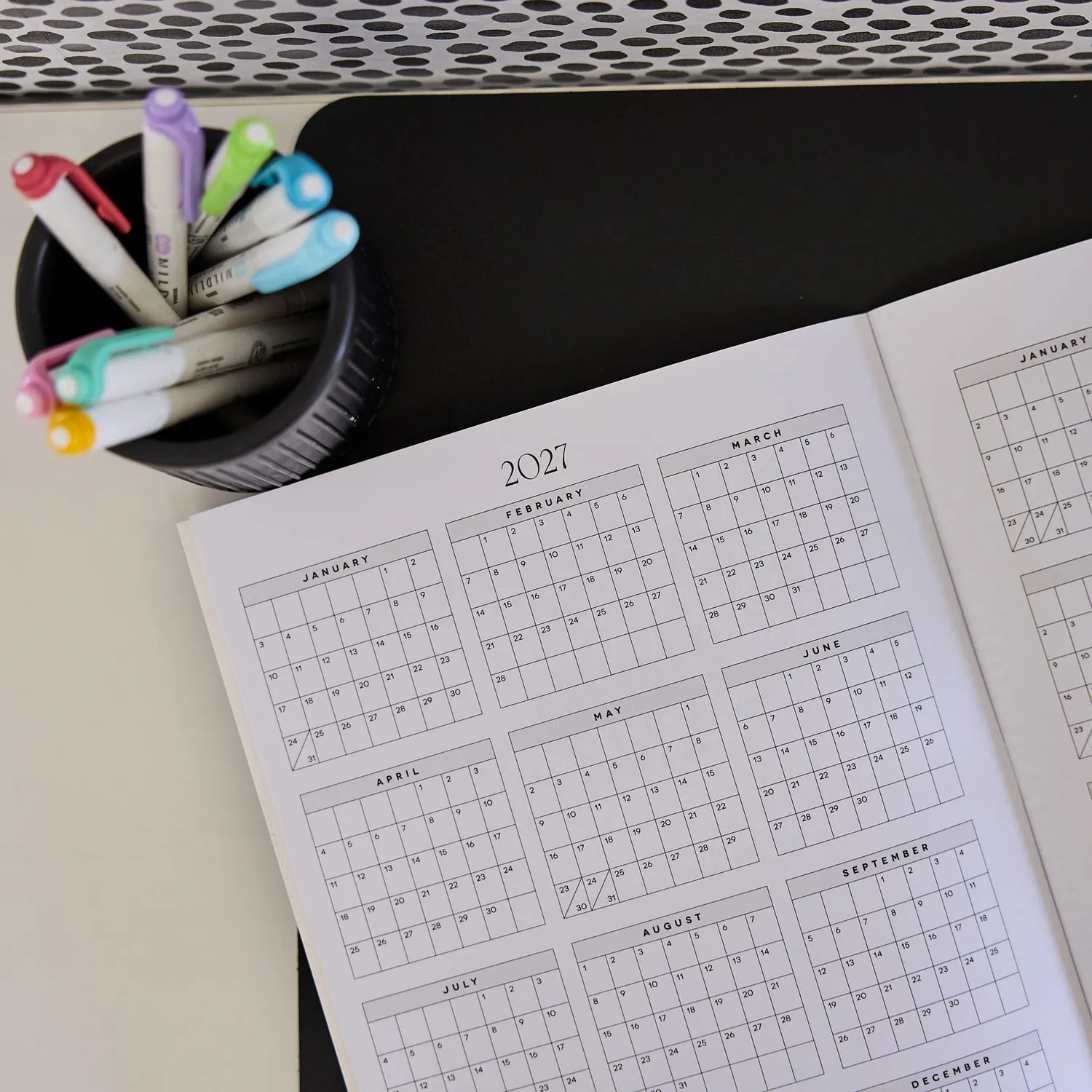 Happy Planner Love L+S 2027 agenda mensuel big 12 mois