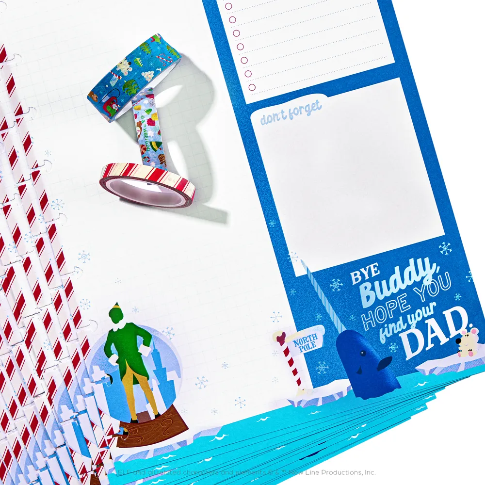 Happy Planner Elf bundle papier recharge Classic + washi Noël