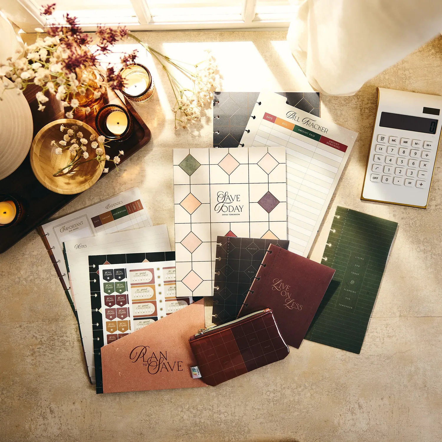 Happy Planner Amber & Oak Budget compagnon planning Classic