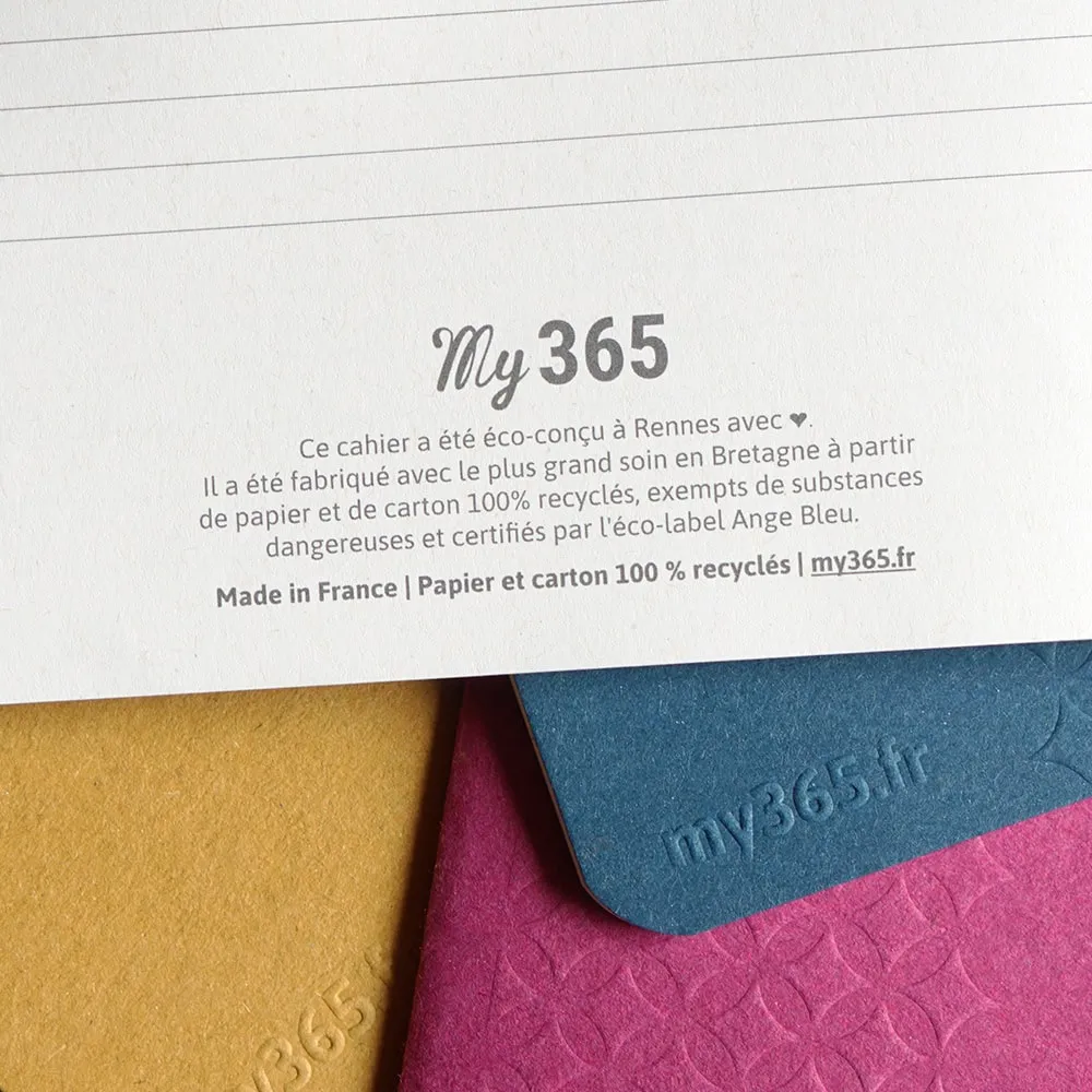 My365 Le cahier Poche carnet pages lignées