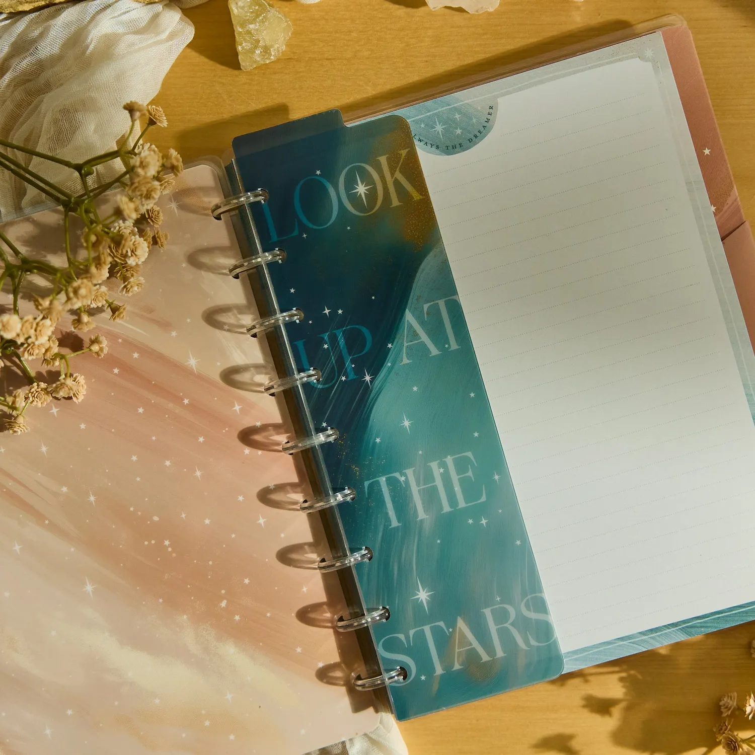 Happy Planner Starlit Glow pack accessoires Classic aquarelle