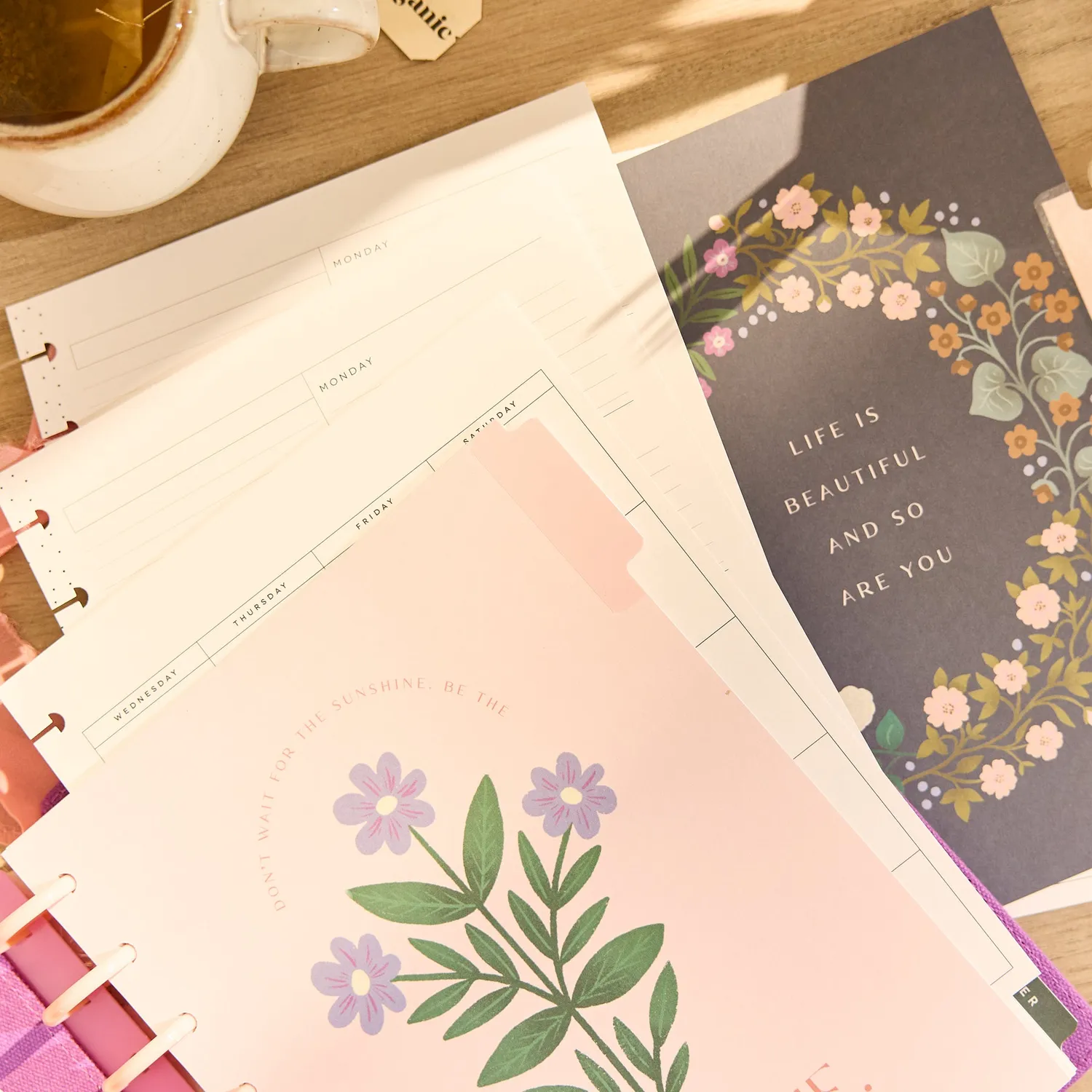 Happy Planner Spring Tapestry extension Classic florale