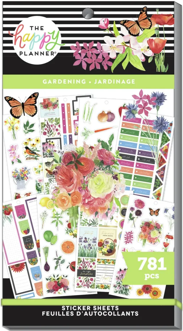 Happy Planner Happy Place Value Pack stickers jardin 781